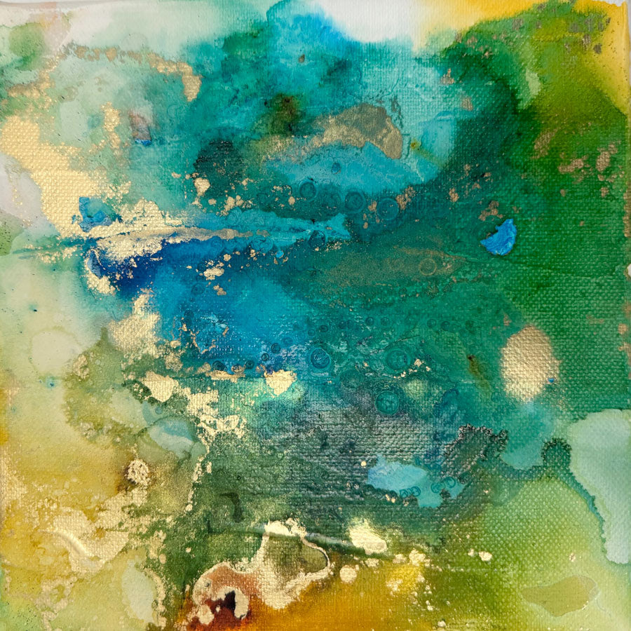 Seelenbild: Inner World (auf Leinwand) 20x20cm