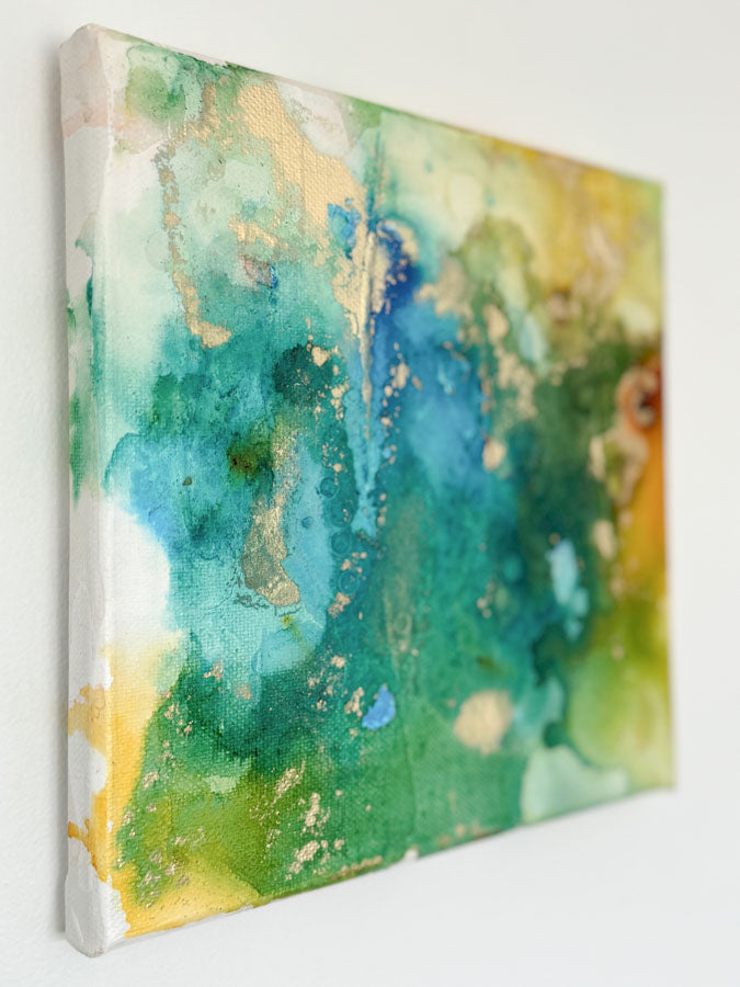 Seelenbild: Inner World (auf Leinwand) 20x20cm